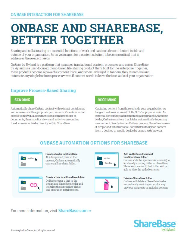 OnBase, ShareBase, Kyocera, Software, Document Management, Simplified Office Solutions