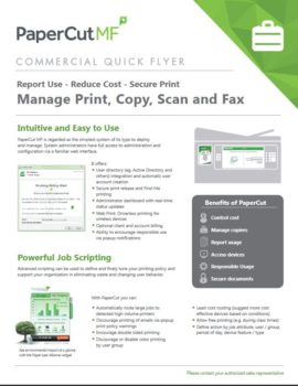 Papercut, Mf, Commercial, Simplified Office Solutions